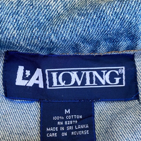 Mens Medium Denim Jacket Green Bay Packers Tailgator Embroidered LA Loving - Picture 6 of 12